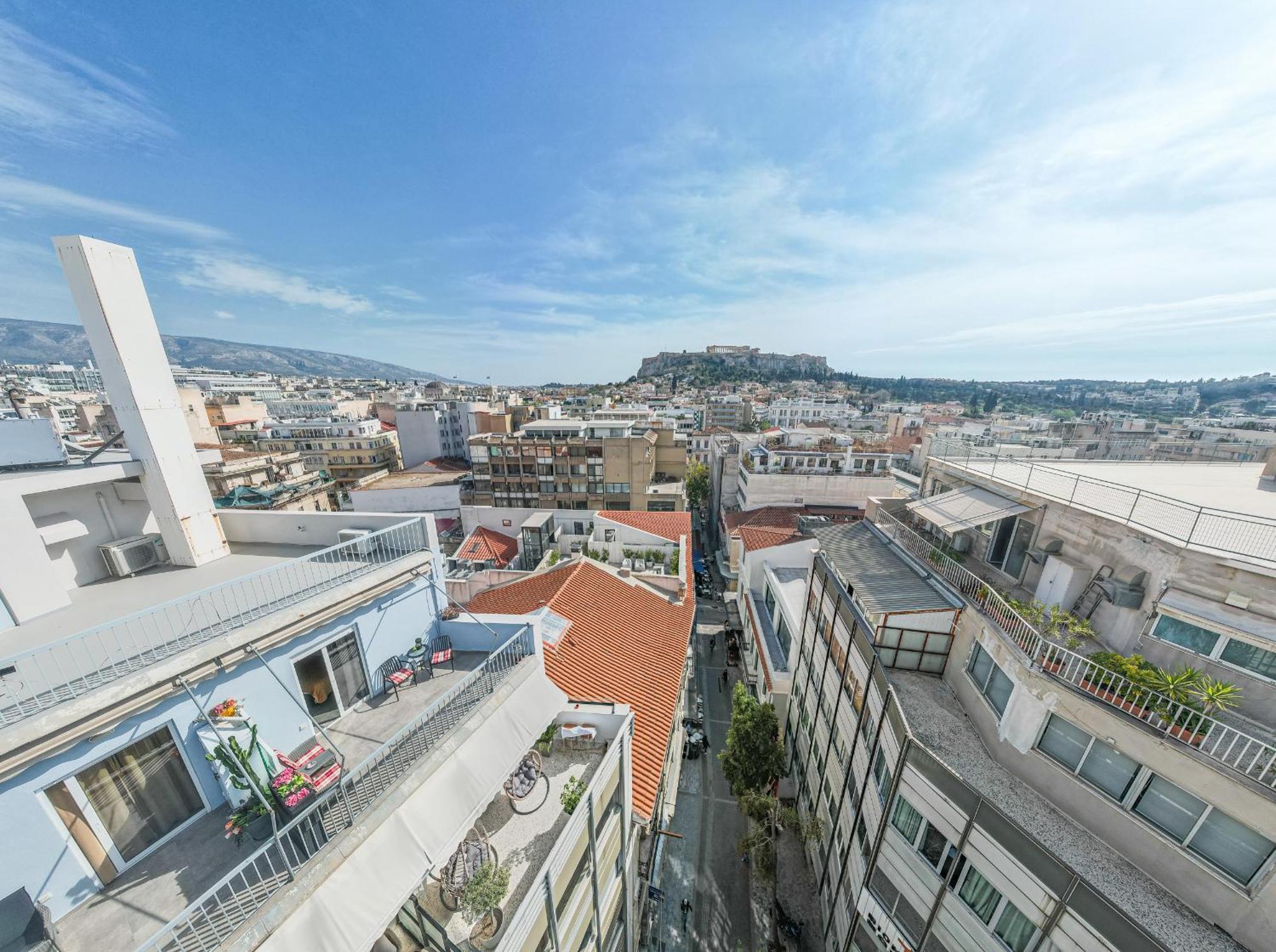 Sandra"S Acropolis View Penthouses Atina Dış mekan fotoğraf